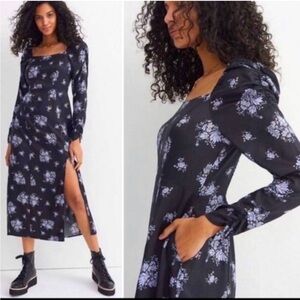 Anthropologie Maeve Hedy Floral Midi Dress Size US 0P